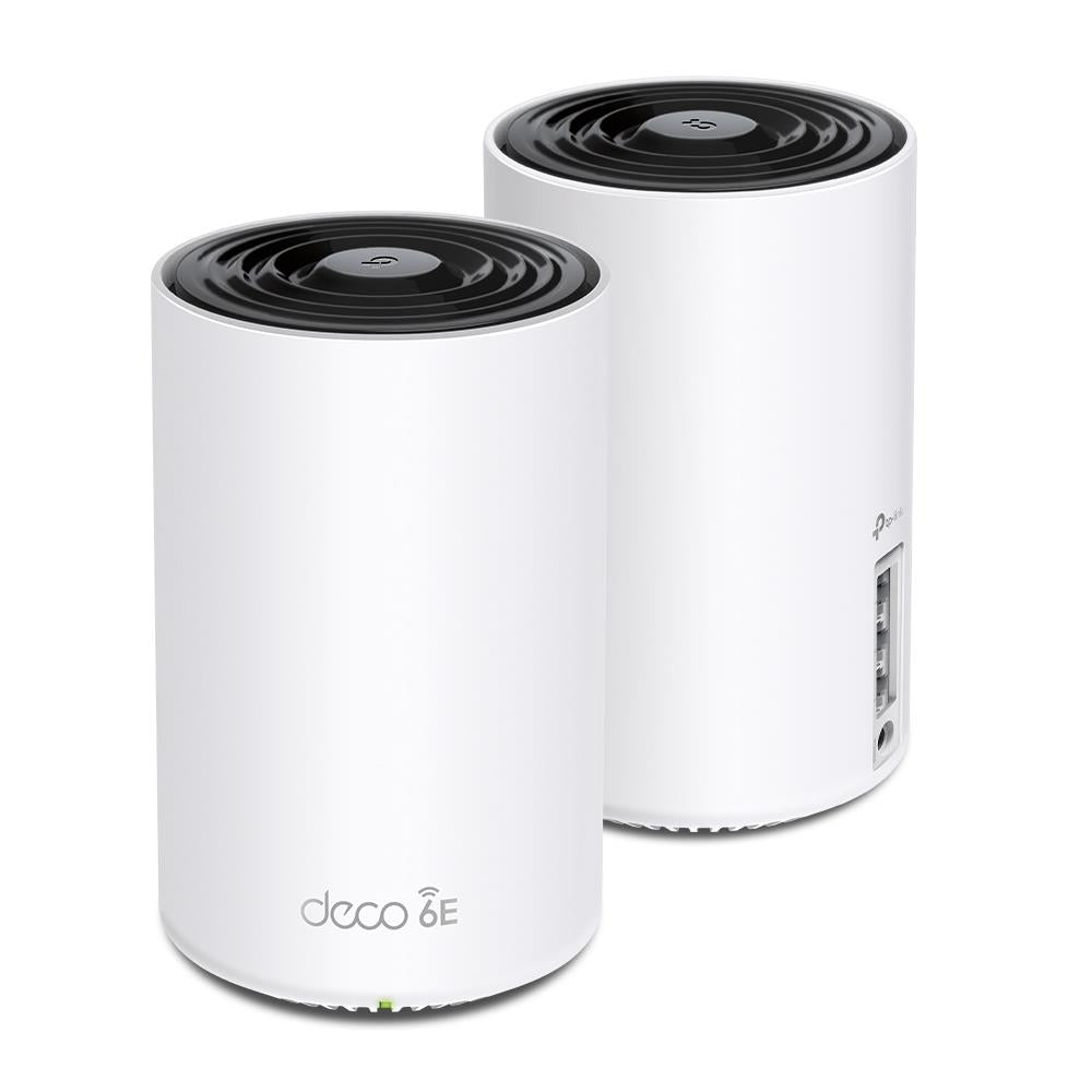 Wireless Router TP-LINK Wireless Access Point / Router 2-pack 5400 Mbps Mesh Wi-Fi 6e 3x10/100/1000M Number of antennas 4 DECOXE75(2-PACK)