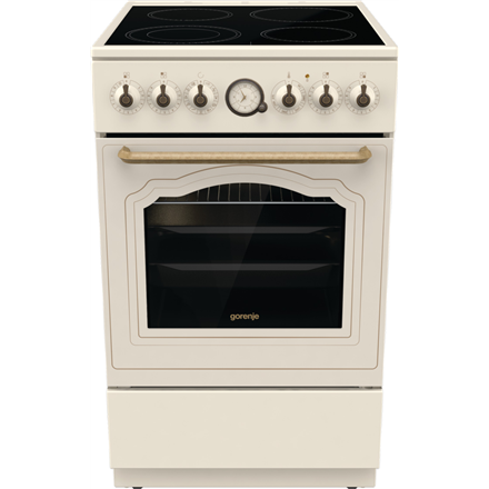 Gorenje | Cooker | GECS5B70CLI | Hob type Vitroceramic | Oven type Electric | Beige | Width 50 cm | Depth 59.4 cm | Ener
