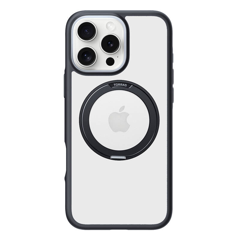 Torras Ostand R Fusion Case for iPhone 16 Pro (Black) - Image 1