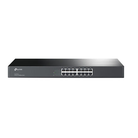 TP-LINK | Switch | TL-SF1016 | Unmanaged | Rackmountable | 10/100 Mbps (RJ-45) ports quantity 16 | Power supply type Ext