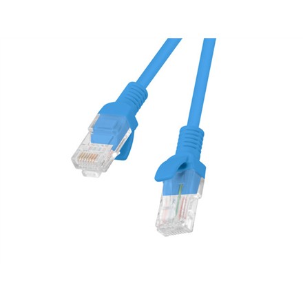 Lanberg Patchcord CAT.5E UTP 2M fluke passed 10-pack, Blue | PCU5-20CC-0200-B