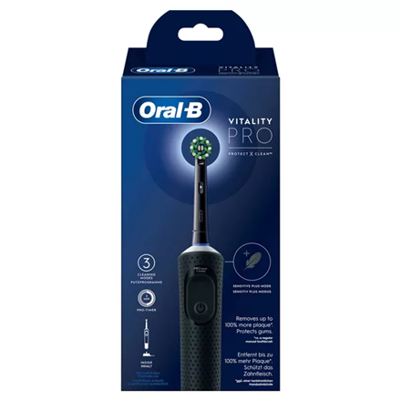 Oral-B Electric Toothbrush | Vitality Pro | Rechargeable | For adults | Number of brush heads included 1 | Number of tee