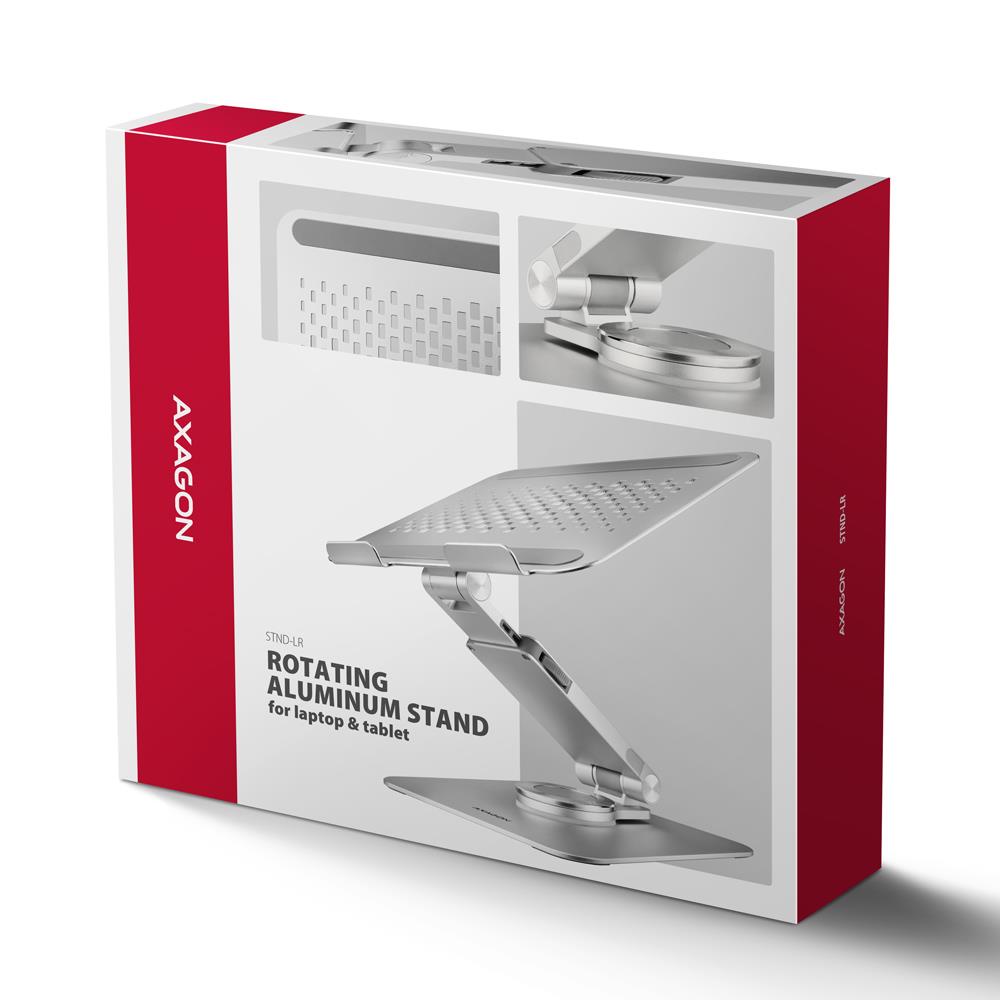 NB ACC STAND 10-17" ROTATING/ALUMINUM STND-LR AXAGON