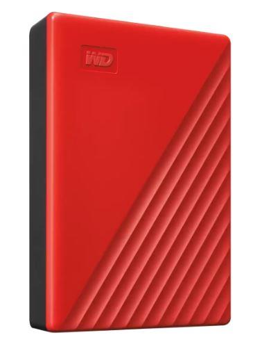 External HDD WESTERN DIGITAL My Passport 6TB USB 2.0 USB 3.2 Colour Red WDBR9S0060BRD-WESN