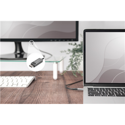 Digitus | Bi-directional Adapter Cable | DB-300334-010-S | USB-C to DisplayPort