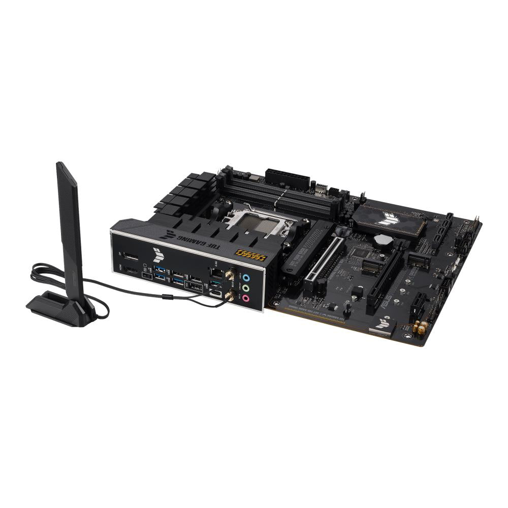 Mainboard ASUS AMD B650 SAM5 ATX Memory DDR5 Memory slots 4 1xPCI-Express 3.0 1x 2xPCI-Express 3.0 16x 1xPCI-Express 4.0 16x 3xM.2 1xHDMI 1xDisplayPort 3xUSB 2.0 4xUSB 3.2 1xUSB-C 1xRJ45 5xAudio port TUFGAMINGB650-EWIFI
