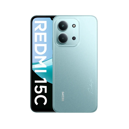 Xiaomi | Redmi | 15C 4G | Mint Green | 6.9 " | IPS LCD | 720 x 1600 pixels | Mediatek | Internal RAM 4 GB | 128 GB | Dual SIM | 4G | Main camera resolution 50 MP | Secondary camera resolution 8 MP | Android | 13 | 6000 mAh
