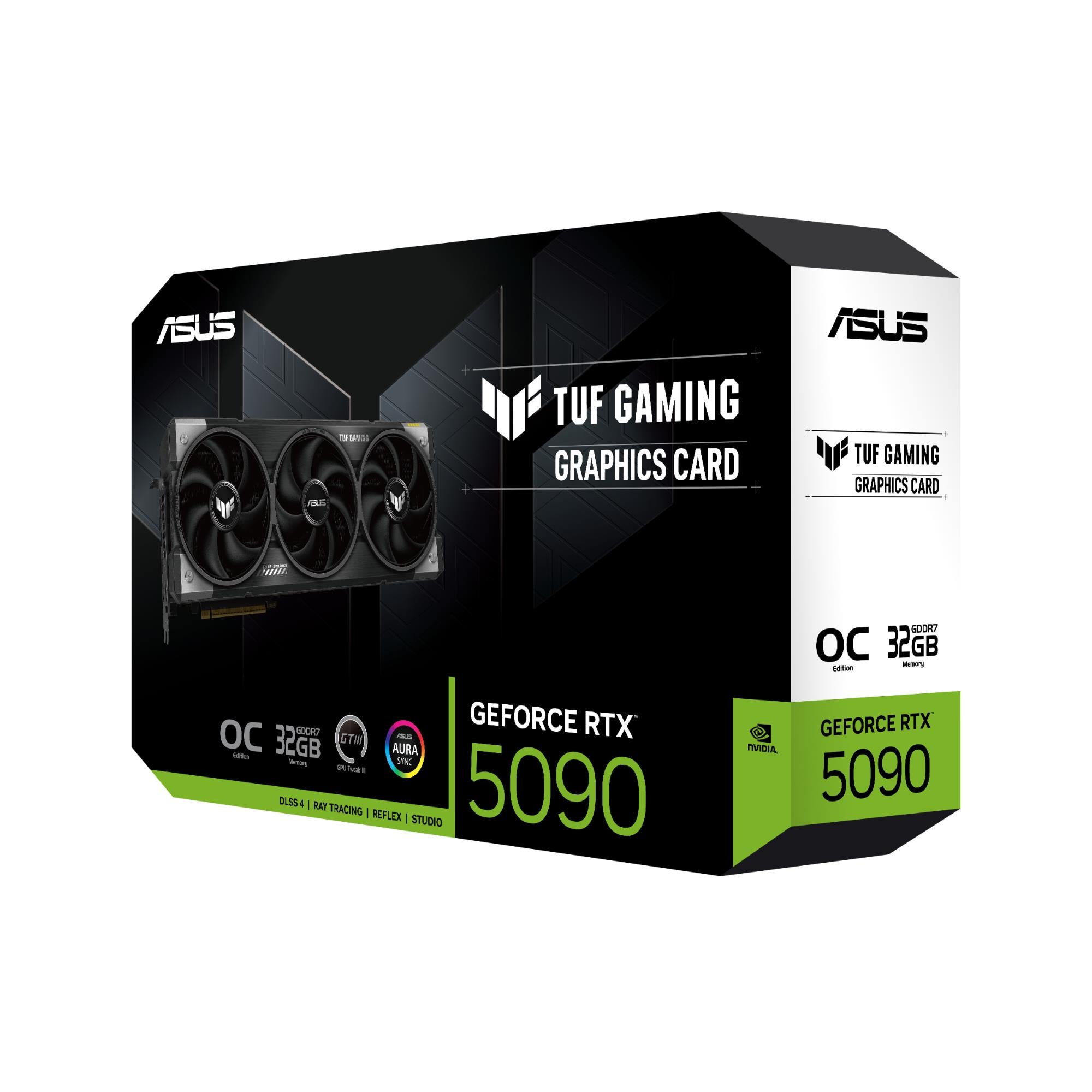 Graphics Card ASUS NVIDIA GeForce RTX 5090 32 GB GDDR7 512 bit PCIE 5.0 16x Triple slot Fansink 2xHDMI 3xDisplayPort TUF-RTX5090-O32G-GAMING