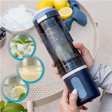 Cecotec Blender | Power Titanium Shake2Go | Portable | 180 W | Jar material BPA-free | Jar capacity 0.6 L | Lagoon