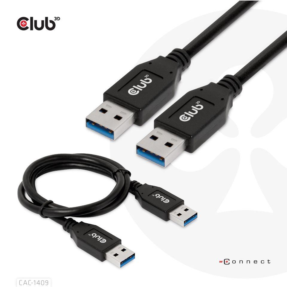 CABLE USB3.1 3A 0.5M/M/M CAC-1409 CLUB3D