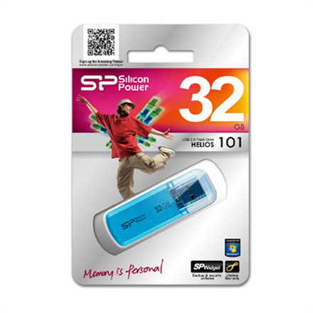 Silicon Power | Helios 101 | 32 GB | USB 2.0 | Blue