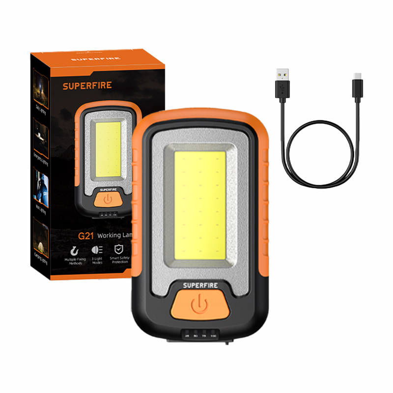 Superfire G21 workshop flashlight, 650lm, USB - Image 1