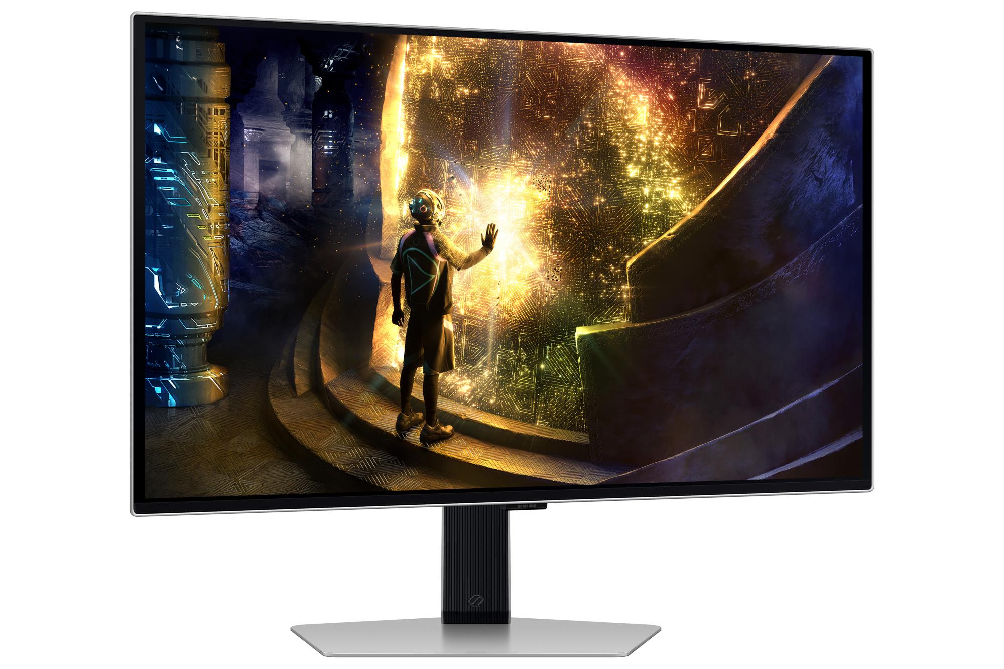 Monitor SAMSUNG LS27DG610SUXEN 27" Gaming Panel OLED 2560x1440 16:9 240Hz Matte 0.03 ms Swivel Pivot Height adjustable Tilt Colour Silver LS27DG610SUXEN