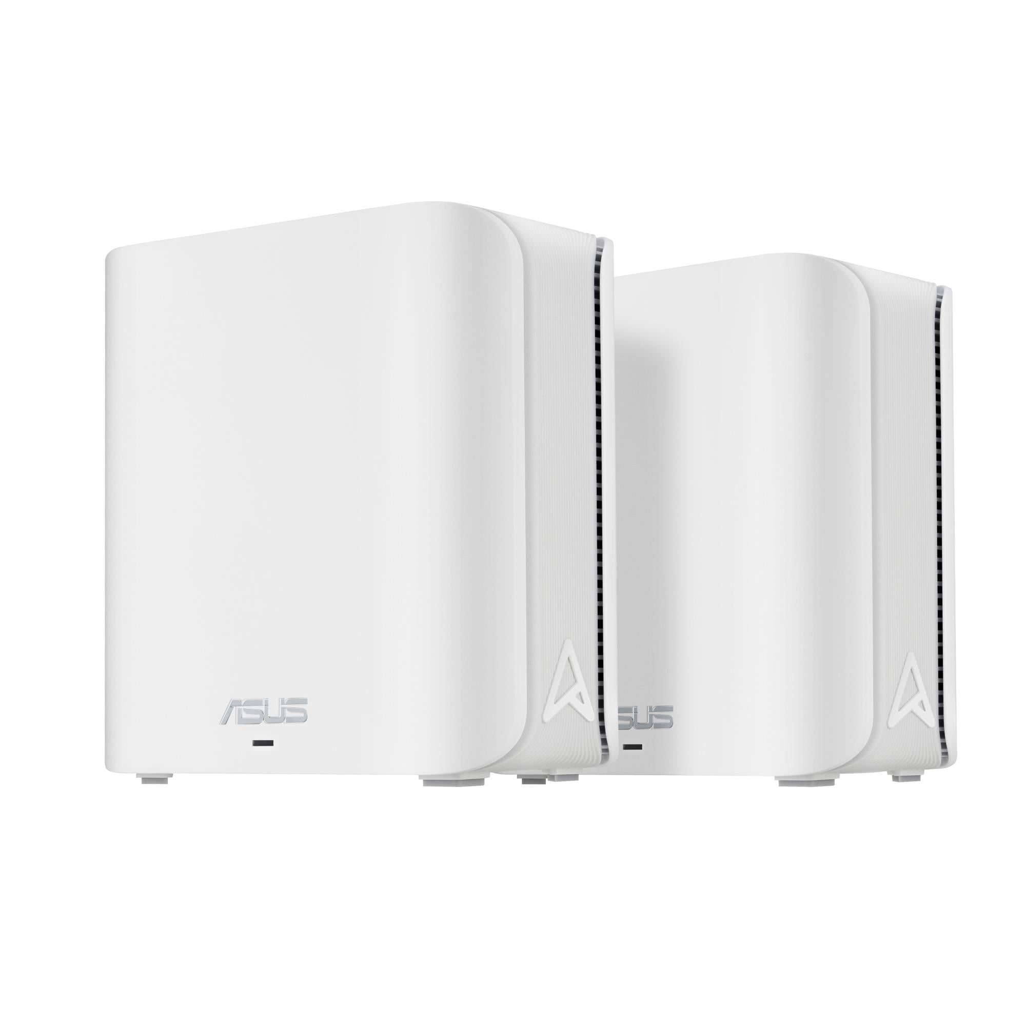 Wireless Router ASUS ZenWiFi BD4 (2-pack EU+UK) Product type Mesh system Qtty 2 pc(s) Wi-Fi band Dual-band (2.4 GHz / 5 GHz) Wi-Fi 7 (802.11be) Ethernet WAN Yes 2xEthernet LAN (RJ-45) ports WLAN speed 2882 Mbit/s Internal memory 512 MB Flash memory 128