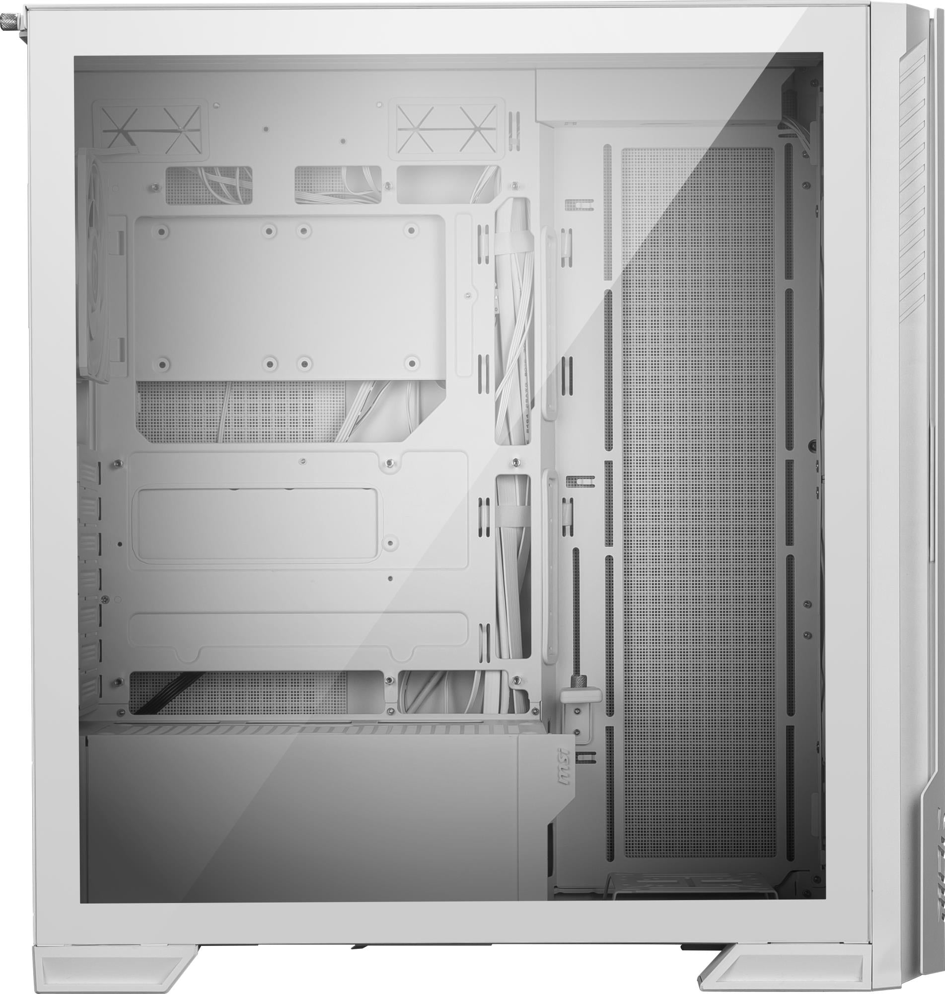 Case MSI ATX/micro ATX/Mini-ITX/EATX White Midi Tower PC VELOX300RAIRFLOWPZWH
