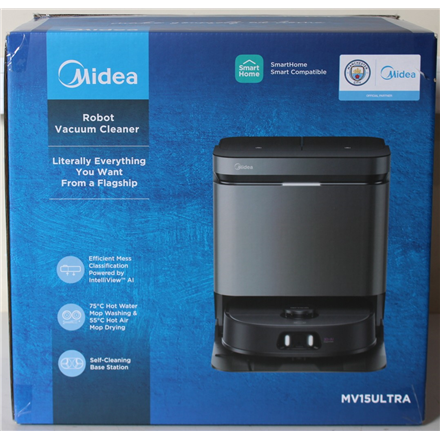 SALE OUT. Midea V15 Robot Vacuum Cleaner | Midea Robot Vacuum Cleaner | V15 | Wet&Dry | 5200 mAh | Dust capacity 3 L | 1