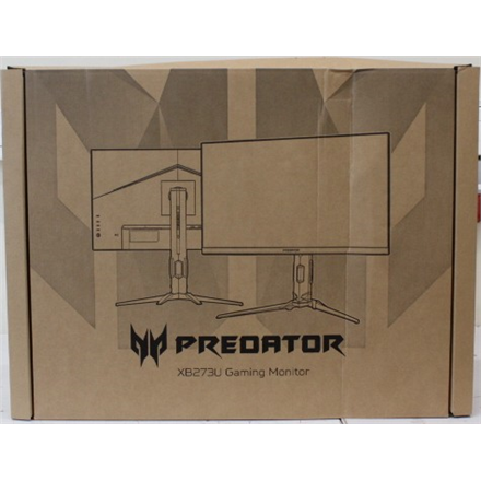 SALE OUT. Acer Predator XB27QX Ergo 69cm 27'' QHD ZeroFrame IPS 210Hz FC 16:9 1ms/0.5ms(GTG, Min.) 400nits 2xHDMI(2.1) D