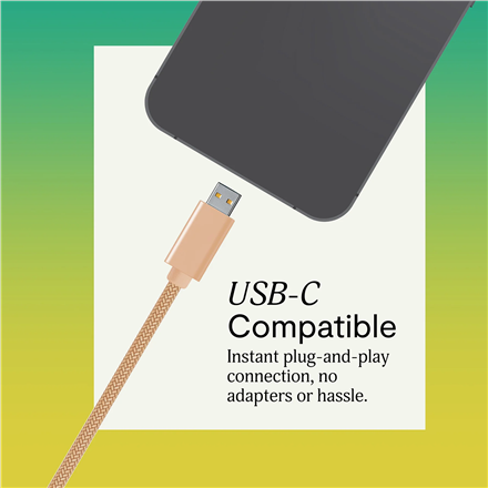 Marley Wired Earbuds | Smile Jamaica | Built-in microphone | USB Type-C | Copper