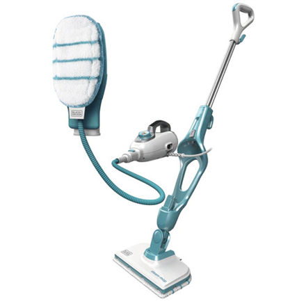 BLACK & DECKER 9in1 Steam cleaner | FSMH1351SM-QS | Power 1300 W | Water tank capacity 0.5 L | Teal/White