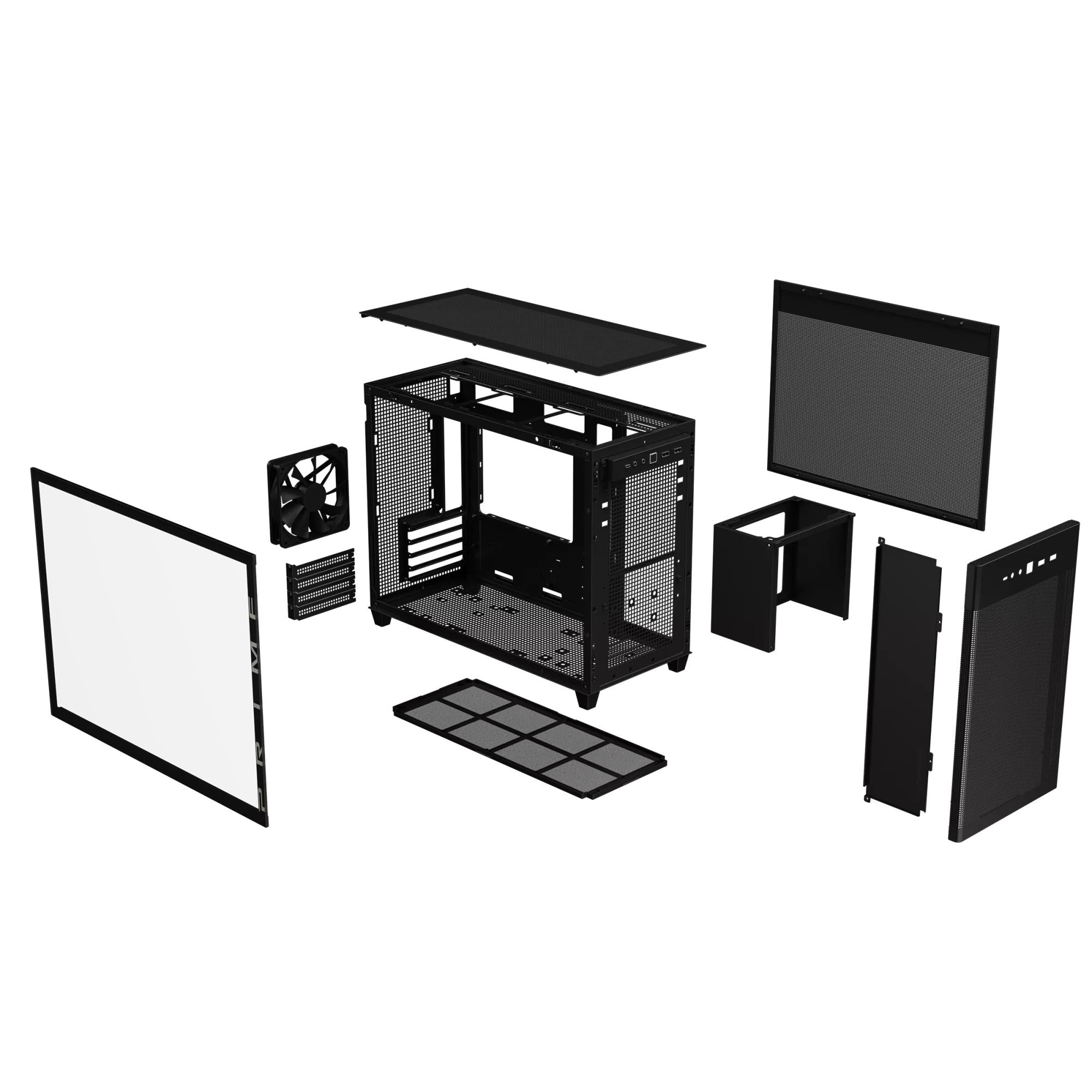 Case ASUS Prime AP201 Tempered Glass Micro Not included MicroATX MiniITX Colour Black PRIMEAP201TG