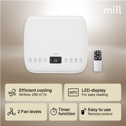 Mill MPAC5000 | Air Conditioner | Number of speeds 2 | White