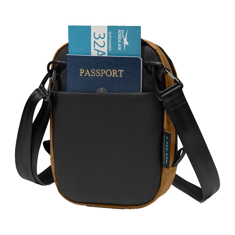 TOMTOC Aviator-T37 travel bag with shoulder strap X-Pac 1.3L (brown) - Image 4