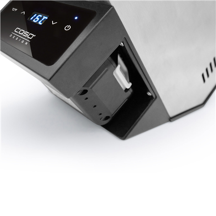 Caso | Wine Cooler | WineCase Deluxe Inox | Bottles capacity 1 | Black/Silver