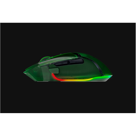 Razer | Basilisk V3 Pro 35K | Gaming Mouse | Wireless/Wired | Phantom Green Edition