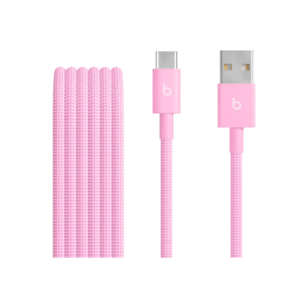 Apple USB-A to USB-C Woven Cable (1.5m) - Power Pink | Apple