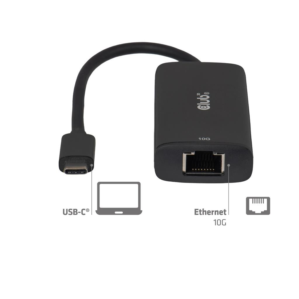 I/O ADAPTER USB-C TO RJ45/10G M/F CAC-2531 CLUB3D