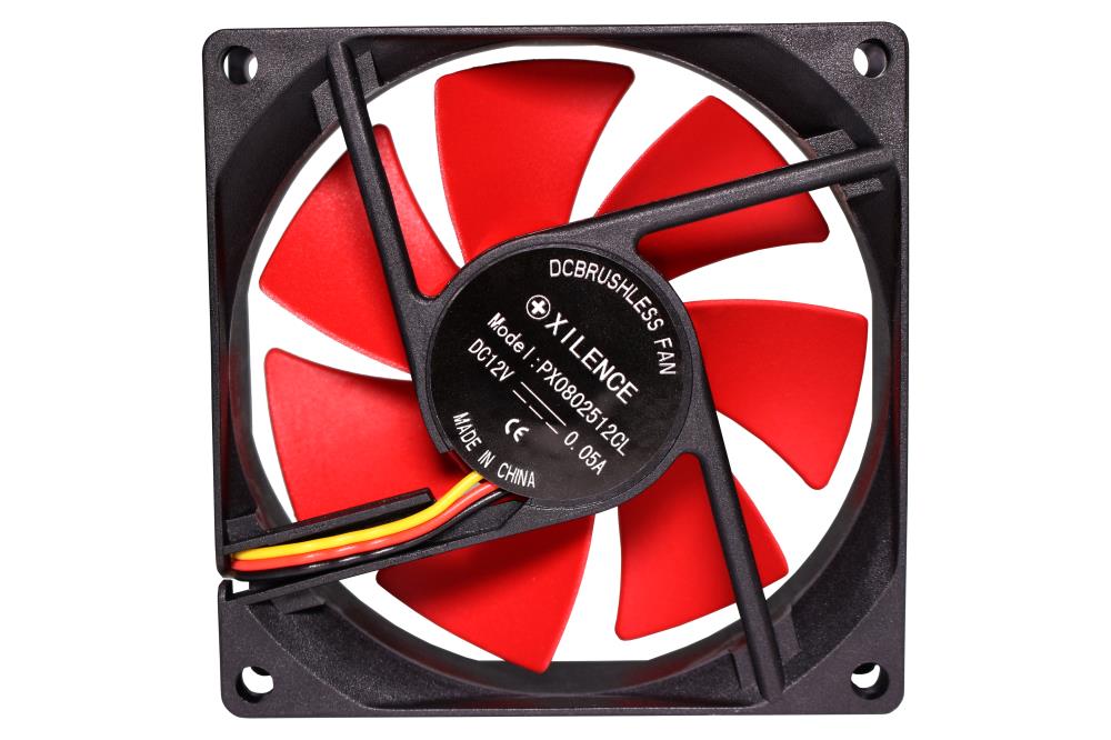 CASE FAN 80MM REDWING 3PIN+4P/12V XF037 XILENCE