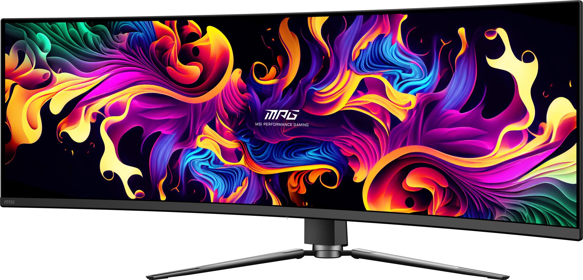 Monitor MSI 49 " 5120 x 1440 pixels Dual QHD Native aspect ratio 32:9 QD-OLED Curved MPG491CQPXQD-OLED