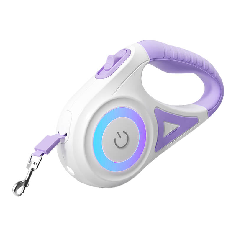 Rojeco Dog Automatic Leash LED 5 m (purple) - Image 1