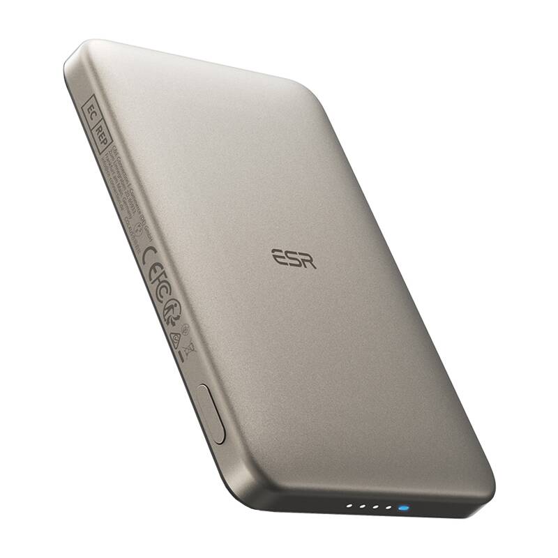 ESR Qi2 MagSlim 5000 mAh magnetic powerbank (sand) - Image 1