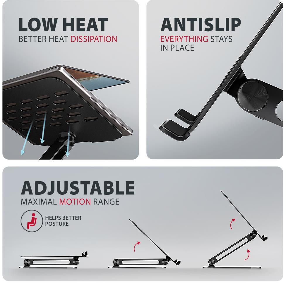 NB ACC STAND 10-17.3"/ALUMINUM HQ STND-LQB AXAGON