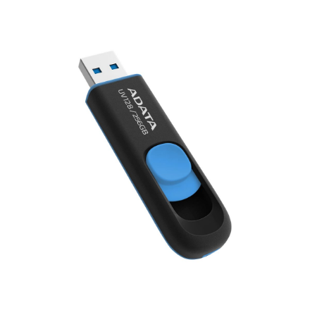 ADATA | USB Flash Drive | UV128 | 256 GB | USB Type-A | Black/Blue