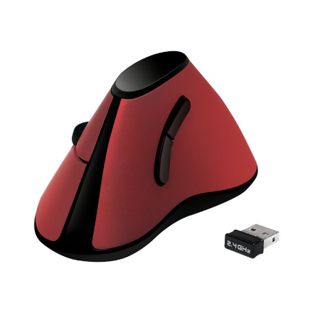 Logilink | Ergonomic Vertical Mouse | ID0159 | Wireless | Optical | Red