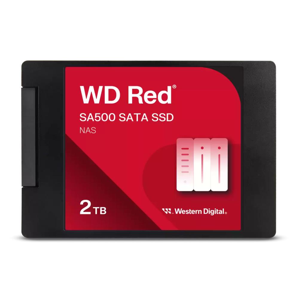 SSD WESTERN DIGITAL Red SA500 2TB SATA 3.0 Write speed 520 MBytes/sec Read speed 560 MBytes/sec 2,5" TBW 500 TB MTBF 1750000 hours WDS200T2R0A