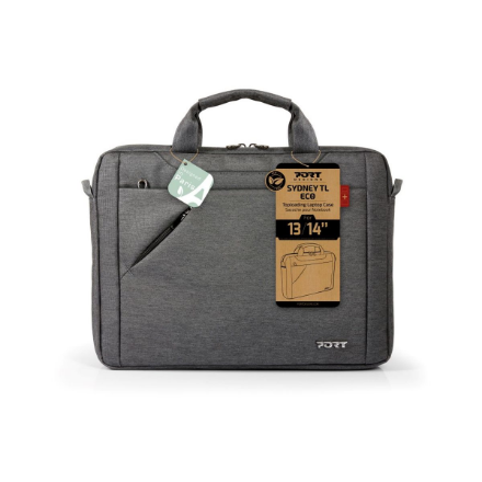 PORT DESIGNS | Sydney ECO | Fits up to size 13-14 " | Laptop case | Shoulder strap | Grey