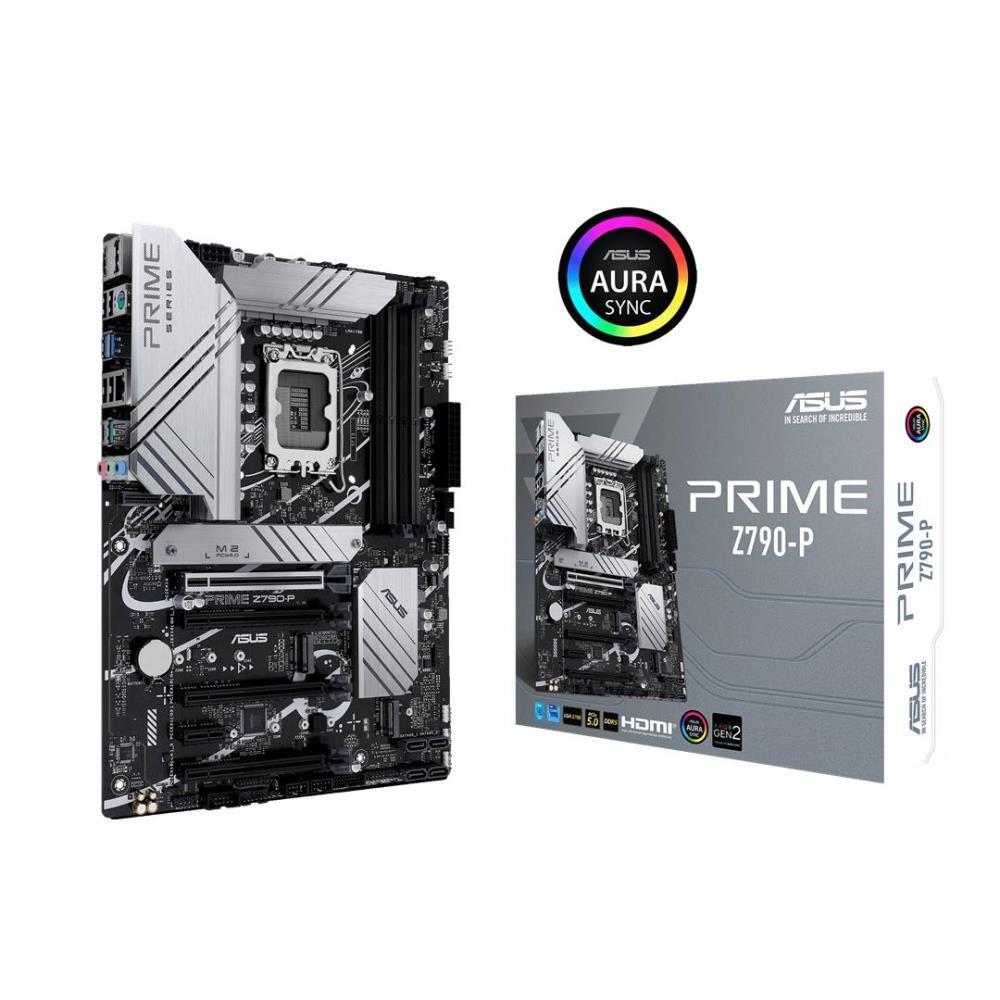 Mainboard ASUS Intel Z790 LGA1700 ATX Memory DDR5 Memory slots 4 1xPCI-Express 3.0 1x 3xPCI-Express 4.0 16x 1xPCI-Express 5.0 16x 3xM.2 1xHDMI 1xDisplayPort 4xUSB 2.0 3xUSB 3.2 1xUSB-C 1xPS/2 1xRJ45 3xAudio port PRIMEZ790-P