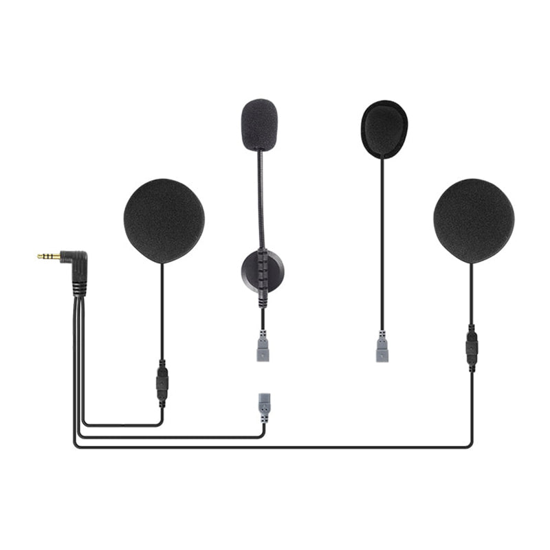 Motorcycle helmet headset with 3.5 mm plug for Q7 EJEAS HIFI-M2 intercom - Image 1