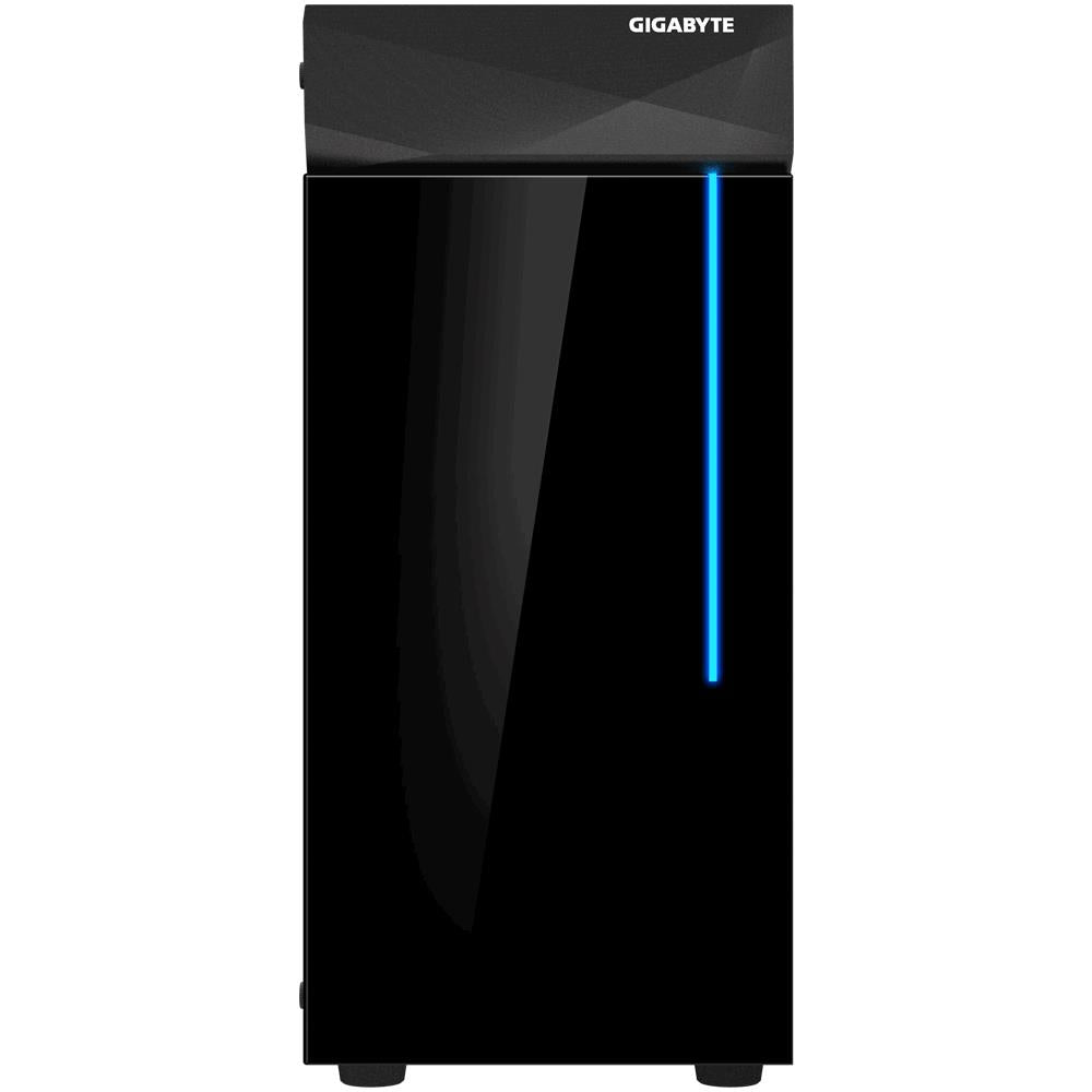 Case GIGABYTE C200 GLASS MidiTower Not included ATX MicroATX MiniITX Colour Black GB-C200G