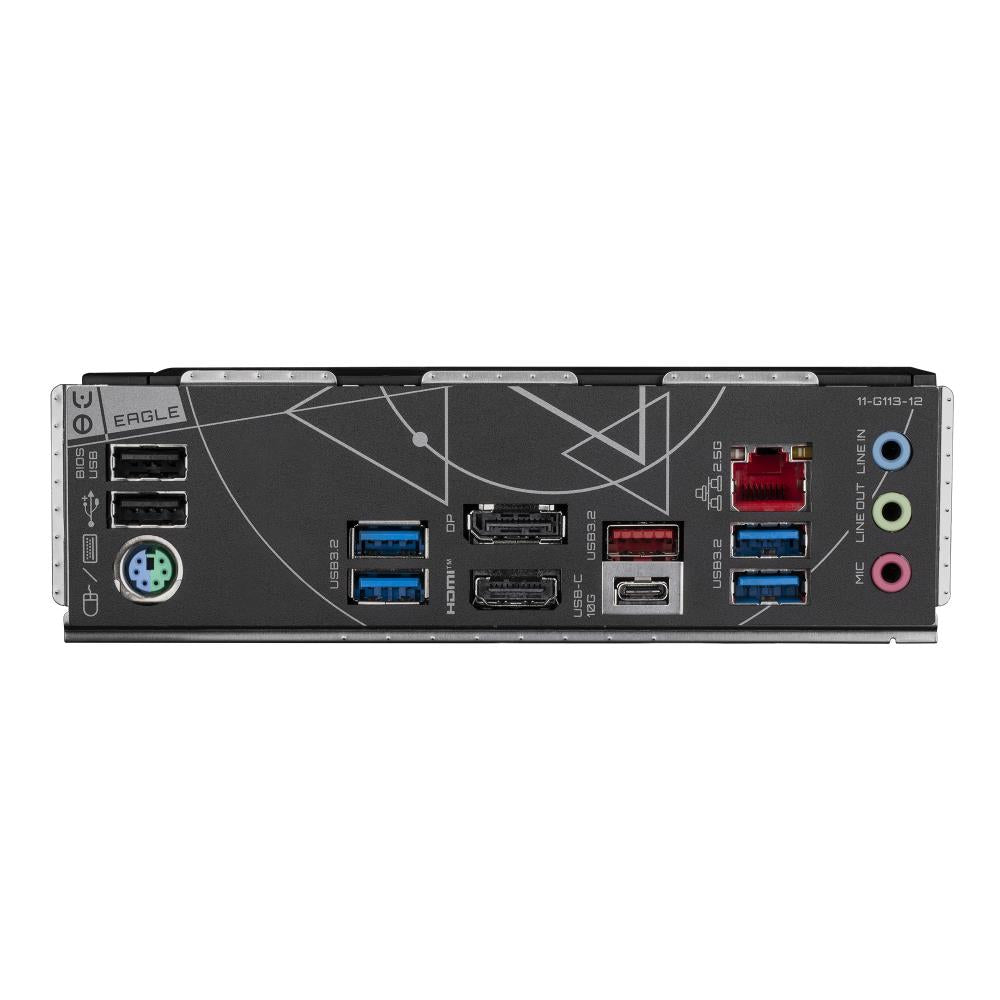 Mainboard GIGABYTE Intel Z790 LGA1700 ATX Memory DDR5 Memory slots 4 3xPCI-Express 3.0 1x 1xPCI-Express 4.0 4x 1xPCI-Express 5.0 16x 3xM.2 1xHDMI 1xDisplayPort 6xUSB 2.0 6xUSB 3.2 1xUSB-C 1xPS/2 1xOptical S/PDIF 1xRJ45 3xAudio port Z790EAGLE1.0