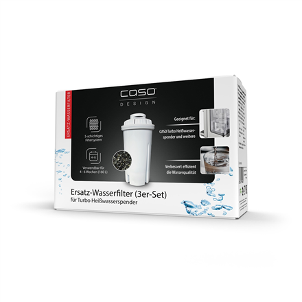 Caso | Spare filter for Turbo-hot water dispenser, 3pcs