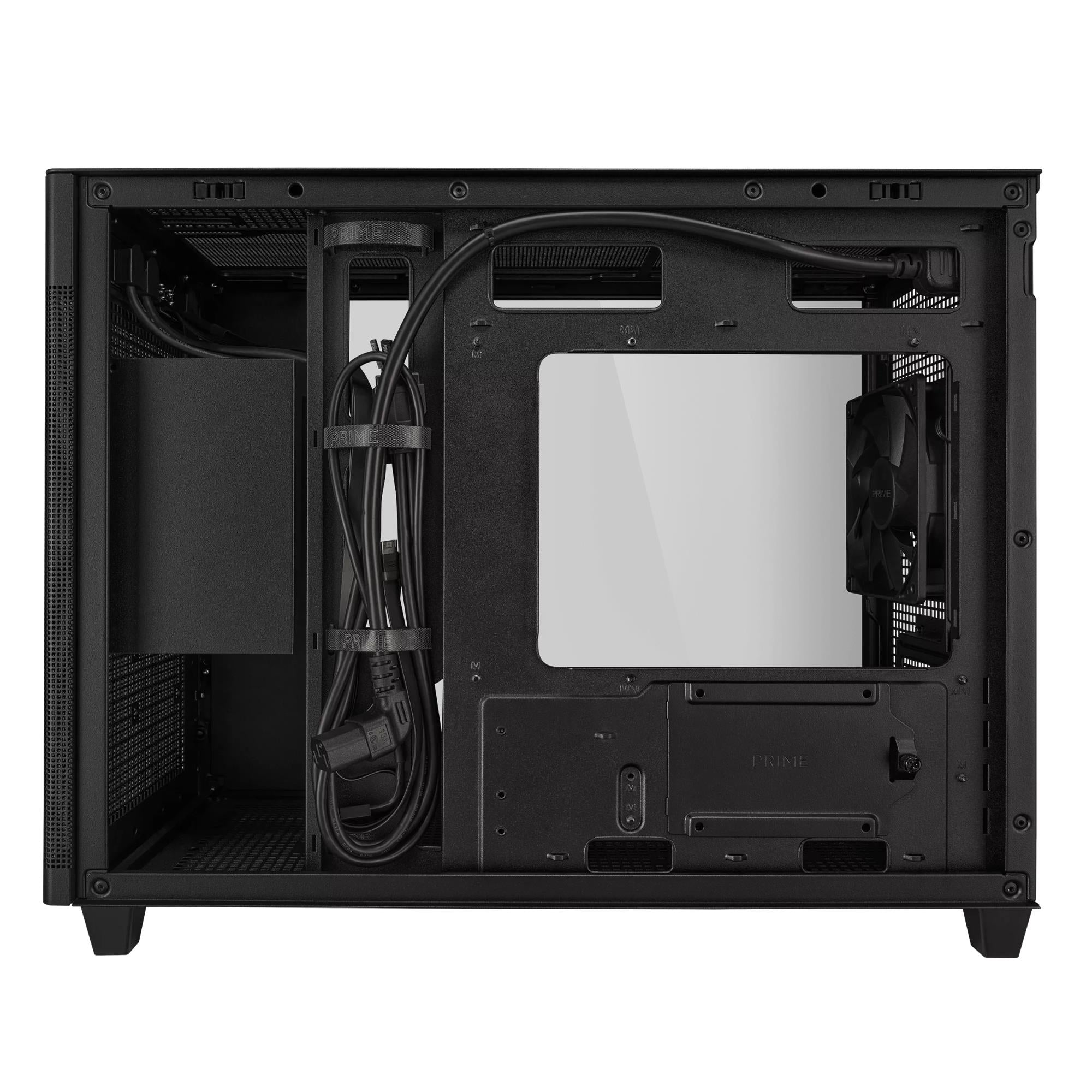 Case ASUS Prime AP201 Tempered Glass Micro Not included MicroATX MiniITX Colour Black PRIMEAP201TG