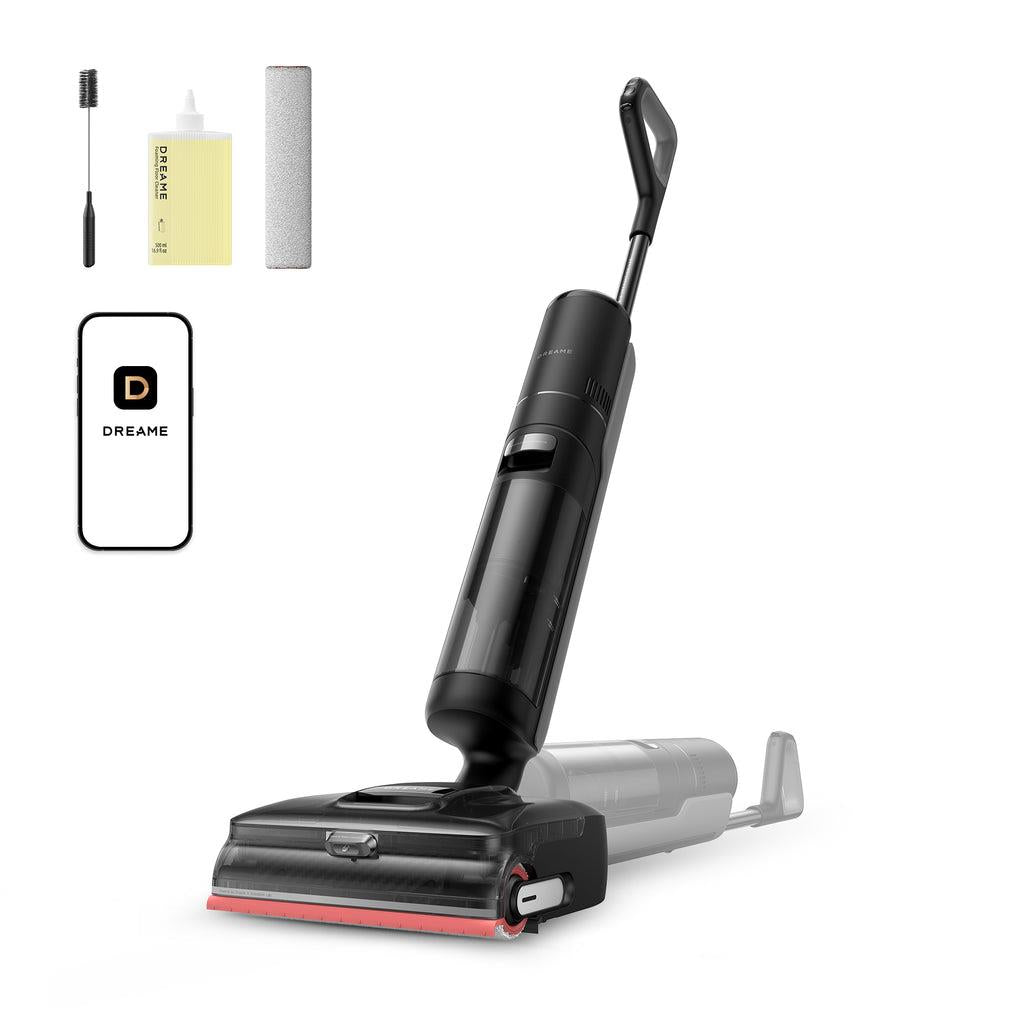 Vacuum Cleaner DREAME dry&wet Electric mop Black/Red Bagless Battery Suction power 23000 Pa HHR46D