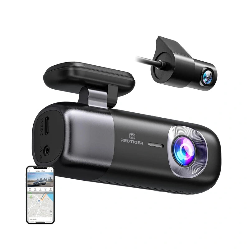 REDTIGER F9 WiFi 4K + 1080p Dash Cam - Image 1