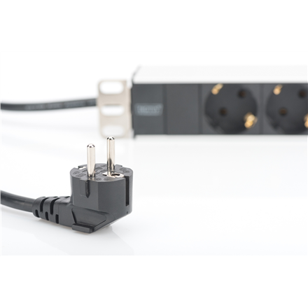Digitus | Aluminum outlet strip with 8 safety outlets | DN-95401 | Sockets quantity 8