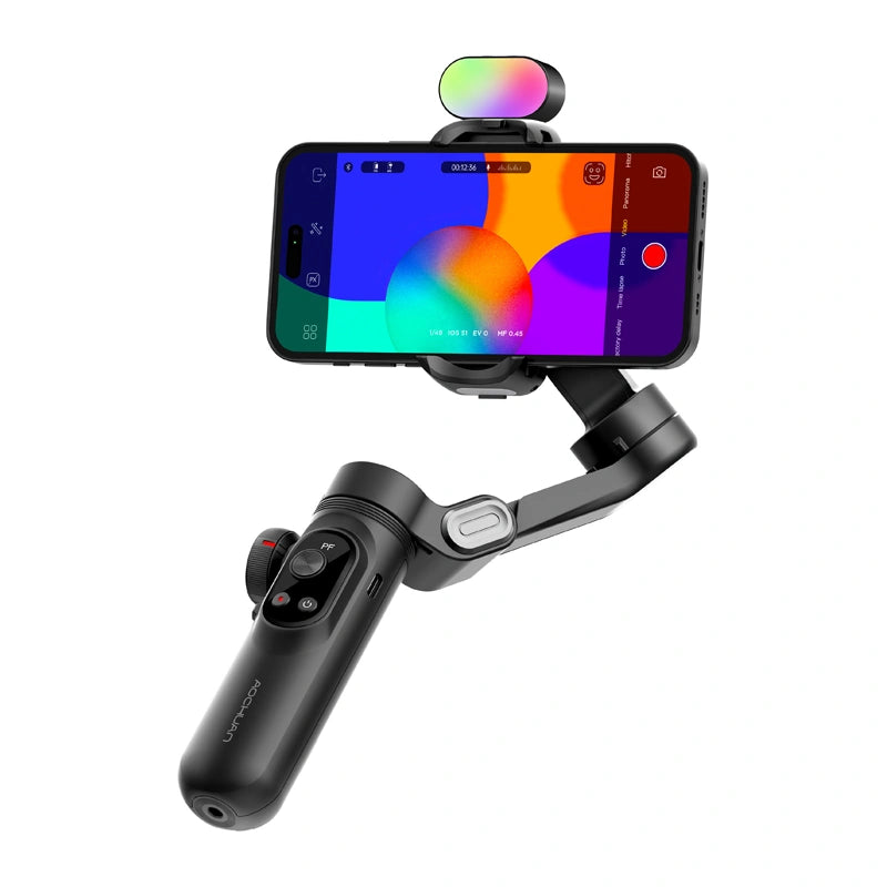 AOCHUAN X Pro Gimbal with RGB Lighting (Black) - Image 1
