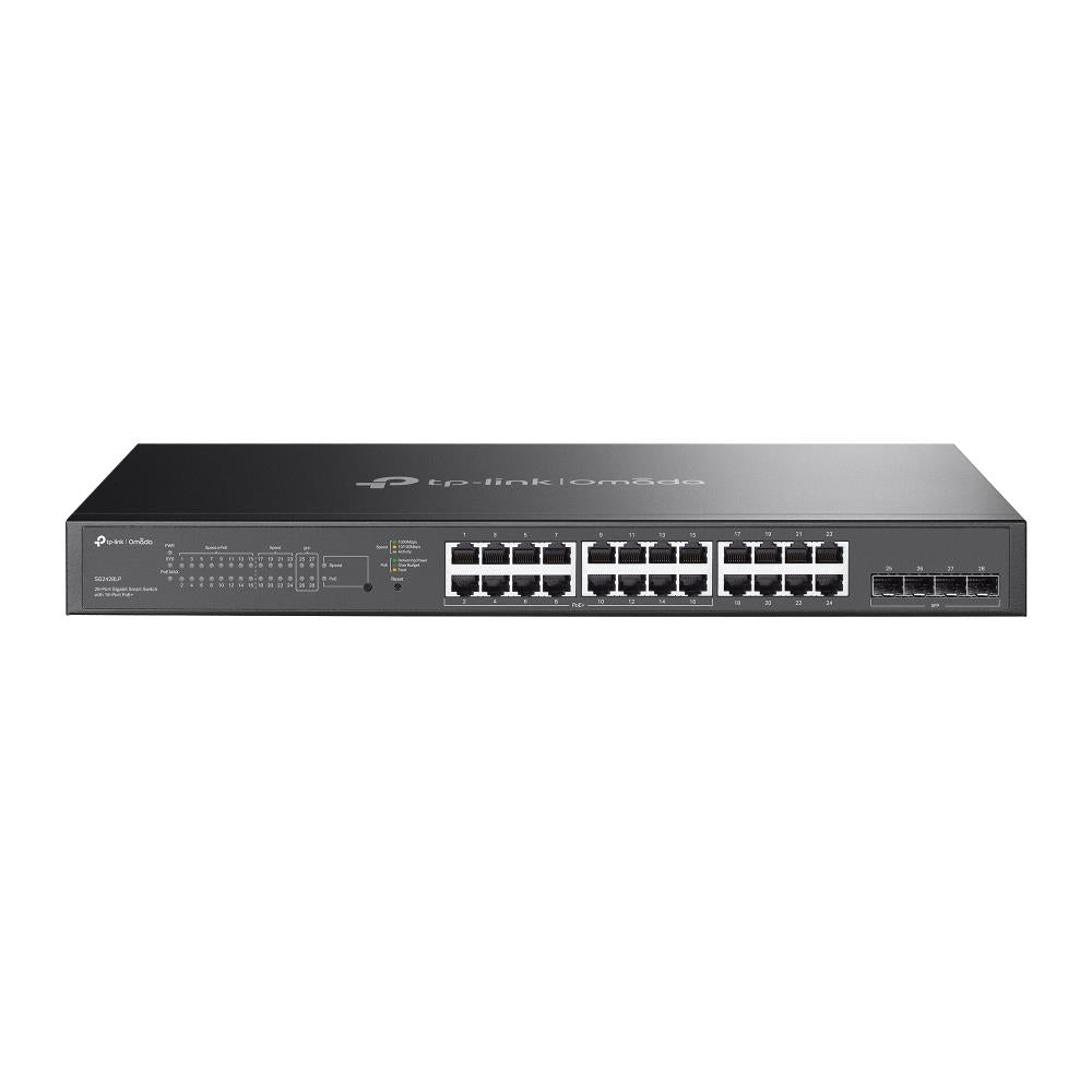 Switch TP-LINK Omada SG2428LP Desktop/pedestal Rack 24x10Base-T / 100Base-TX / 1000Base-T 4xSFP PoE ports 8 PoE+ ports 16 150 Watts SG2428LP